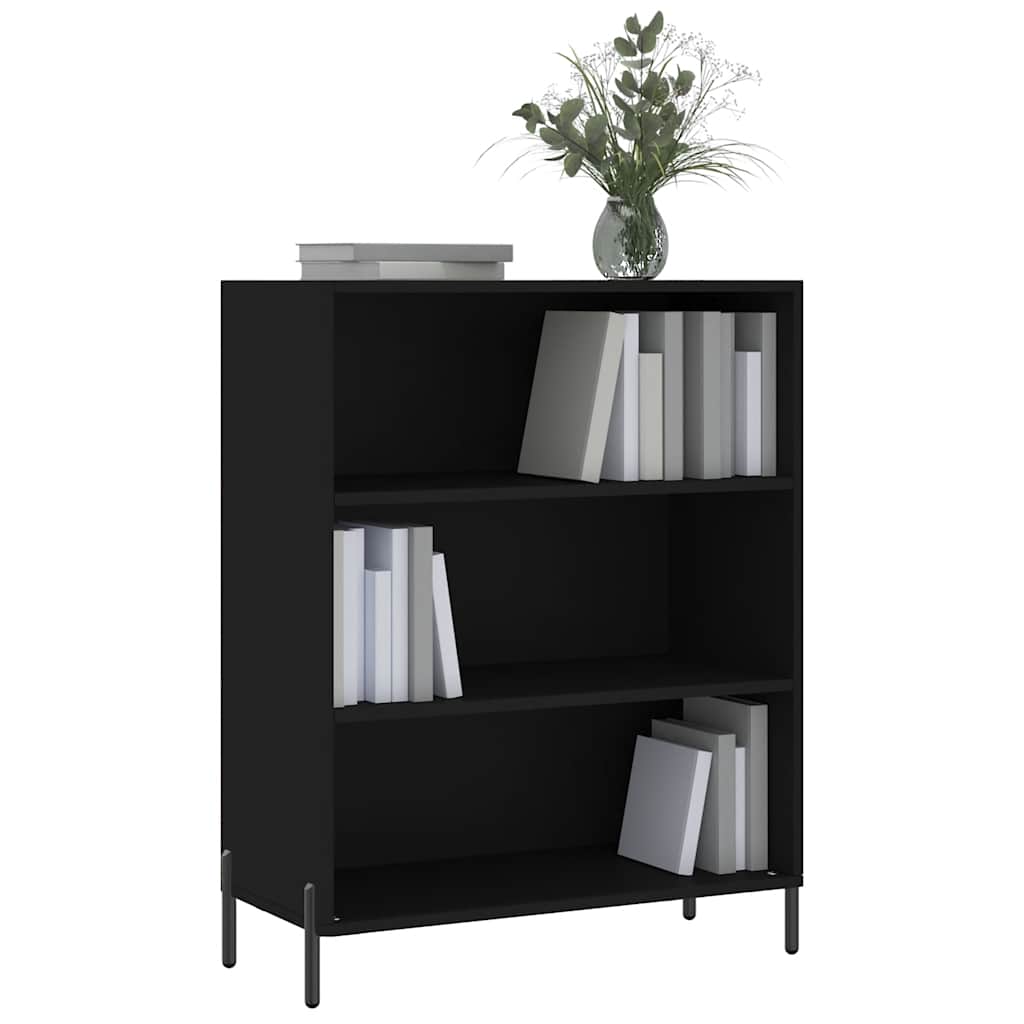 Ormarić s policama crni 69,5 x 32,5 x 90 cm konstruirano drvo