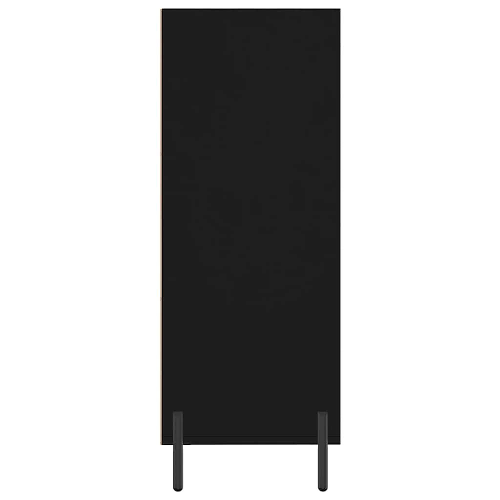 Ormarić s policama crni 69,5 x 32,5 x 90 cm konstruirano drvo