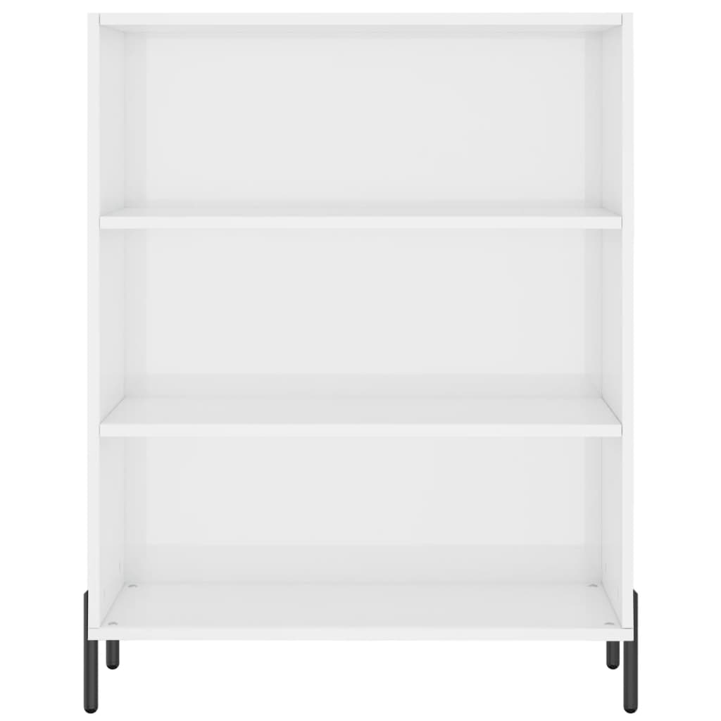 Ormarić s policama sjajni bijeli 69,5 x 32,5 x 90 cm drveni