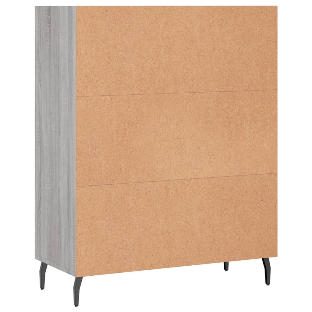 Ormarić s policama boja hrasta 69,5x32,5x90cm konstruirano drvo