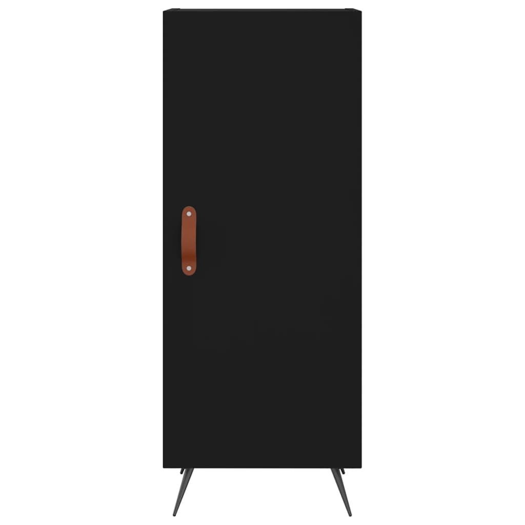 Komoda crna 34,5 x 34 x 90 cm od konstruiranog drva