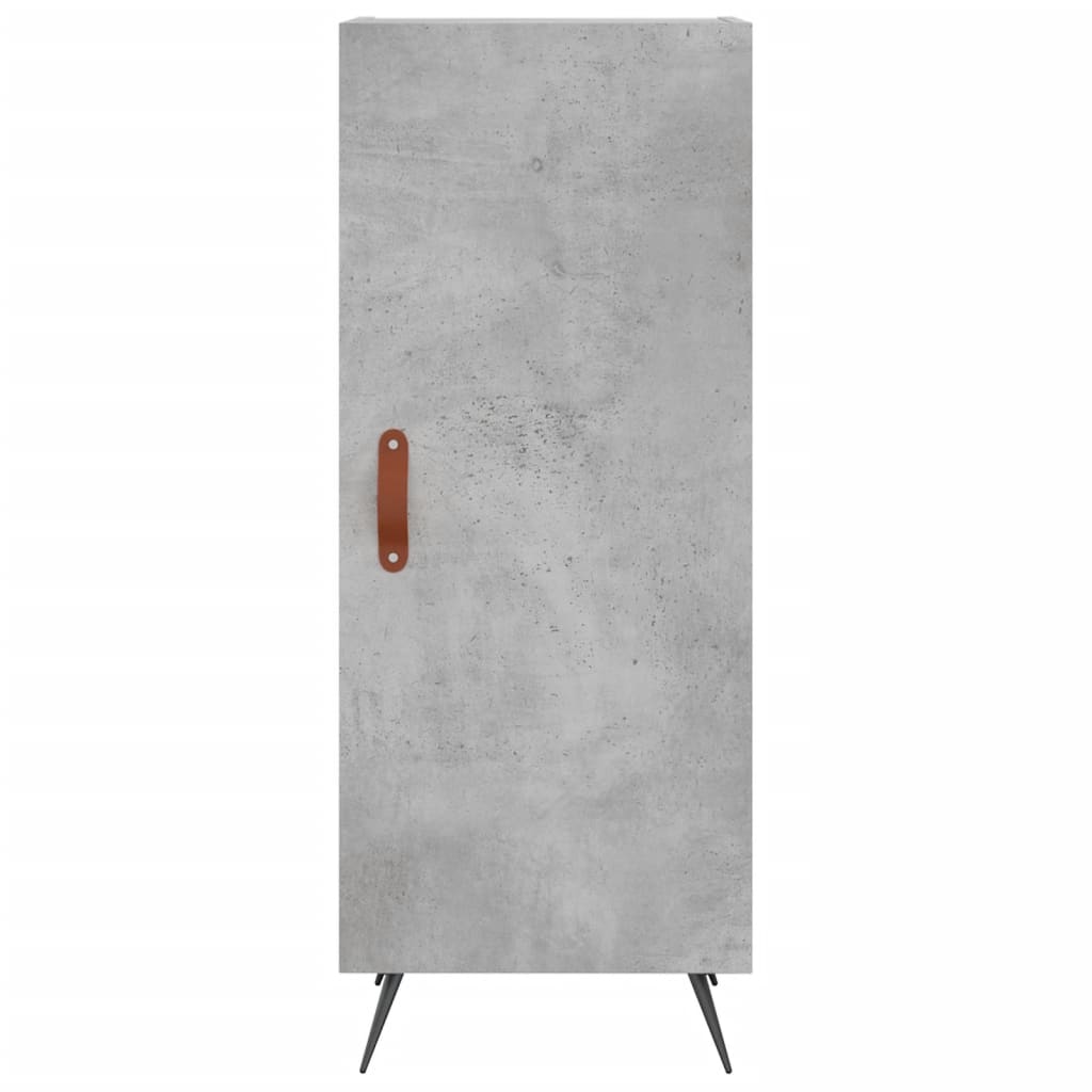 Komoda siva boja betona 34,5x34x90 cm od konstruiranog drva