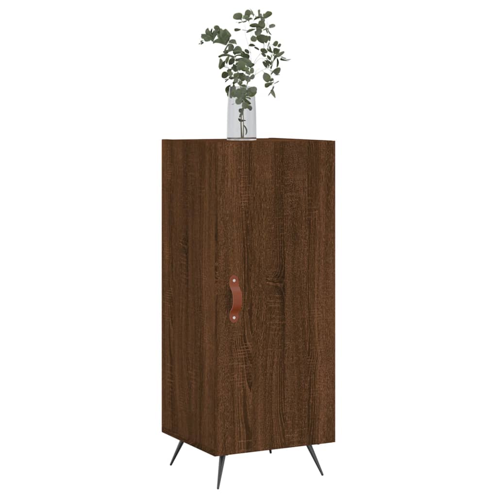 Komoda boja smeđeg hrasta 34,5 x 34 x 90 cm konstruirano drvo