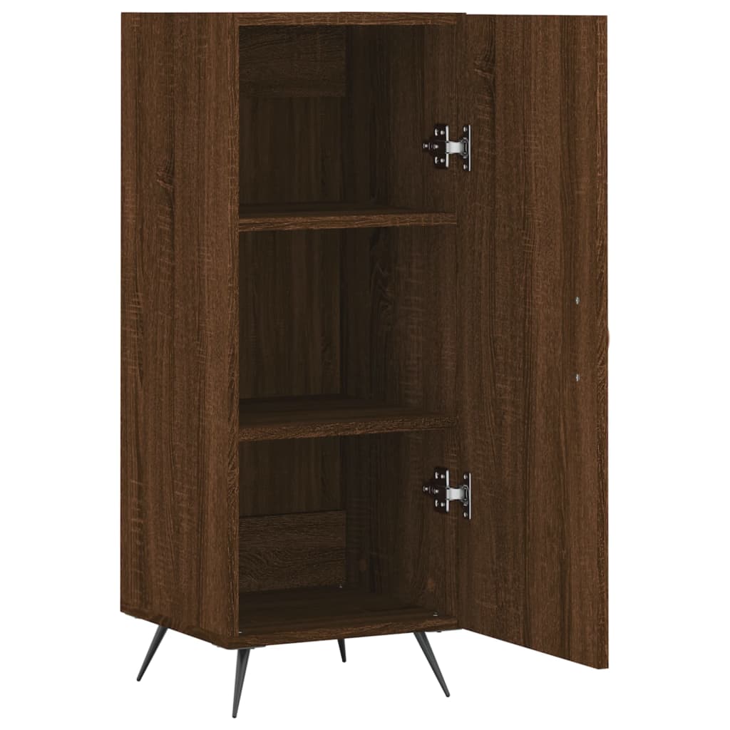 Komoda boja smeđeg hrasta 34,5 x 34 x 90 cm konstruirano drvo