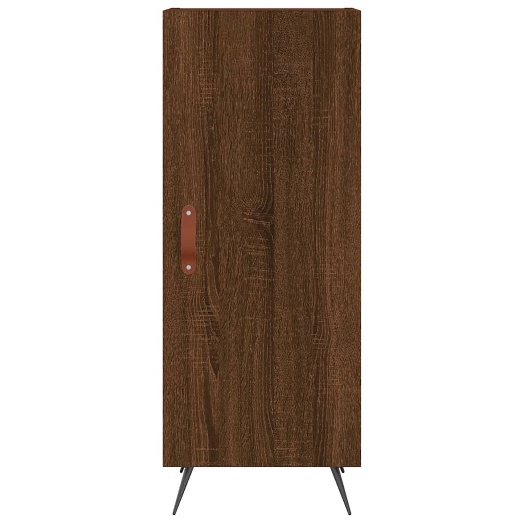 Komoda boja smeđeg hrasta 34,5 x 34 x 90 cm konstruirano drvo