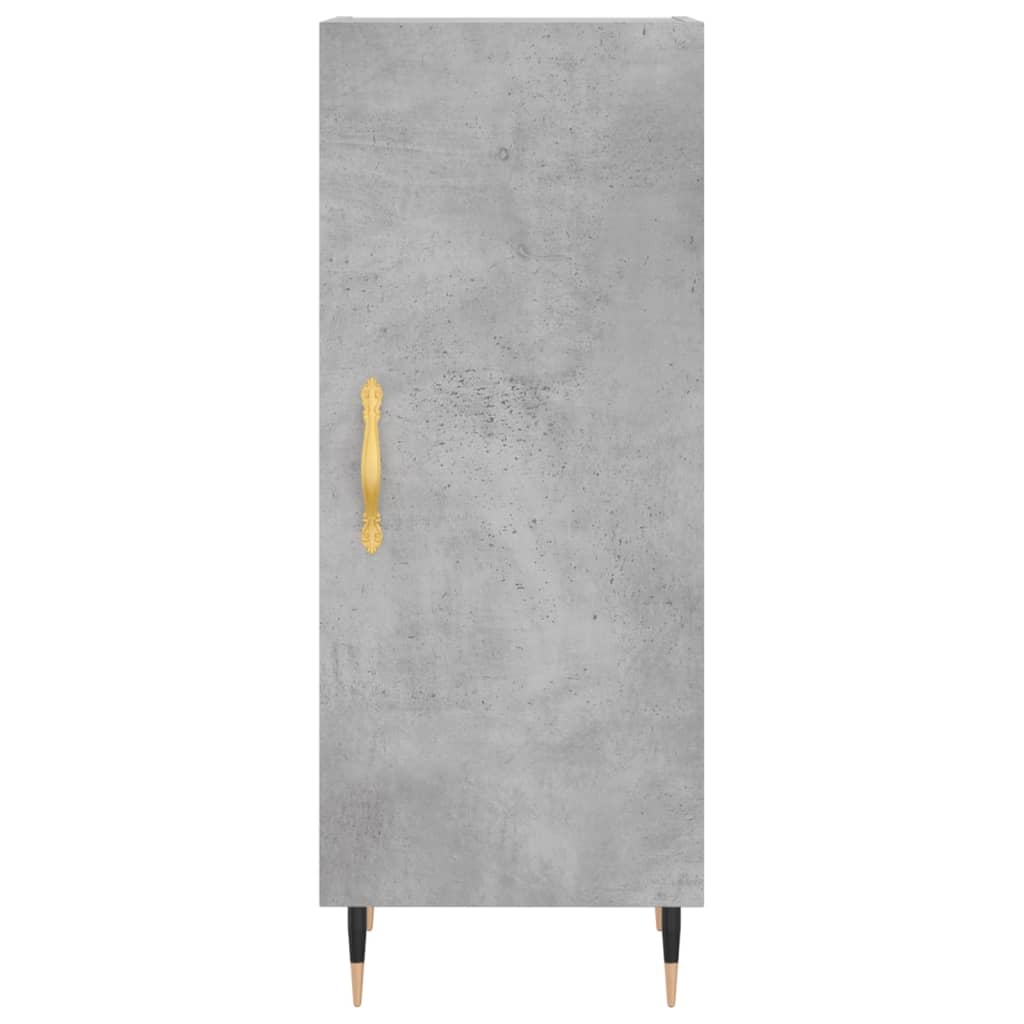 Komoda siva boja betona 34,5x34x90 cm od konstruiranog drva