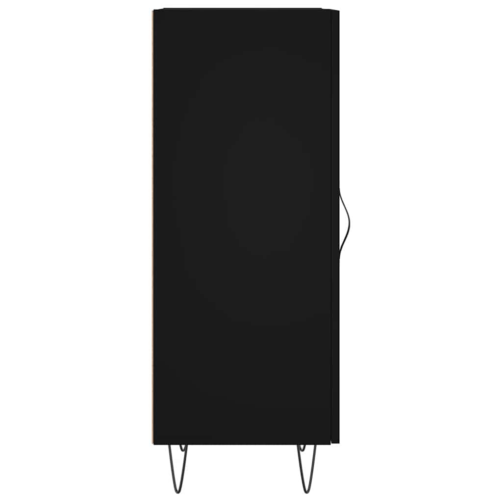 Komoda crna 34,5 x 34 x 90 cm od konstruiranog drva