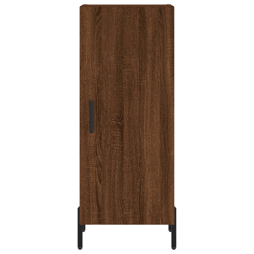 Komoda boja smeđeg hrasta 34,5 x 34 x 90 cm konstruirano drvo