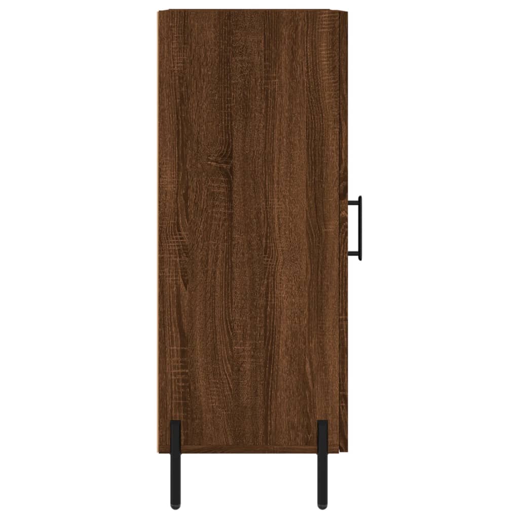 Komoda boja smeđeg hrasta 34,5 x 34 x 90 cm konstruirano drvo