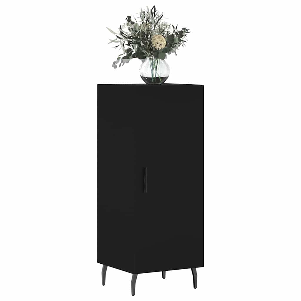 Komoda crna 34,5 x 34 x 90 cm od konstruiranog drva