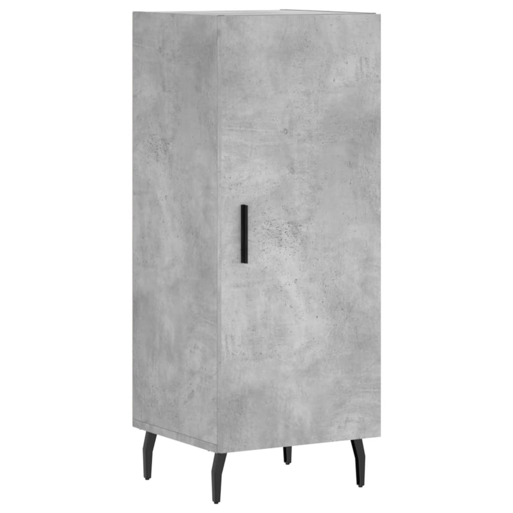 Komoda siva boja betona 34,5x34x90 cm od konstruiranog drva
