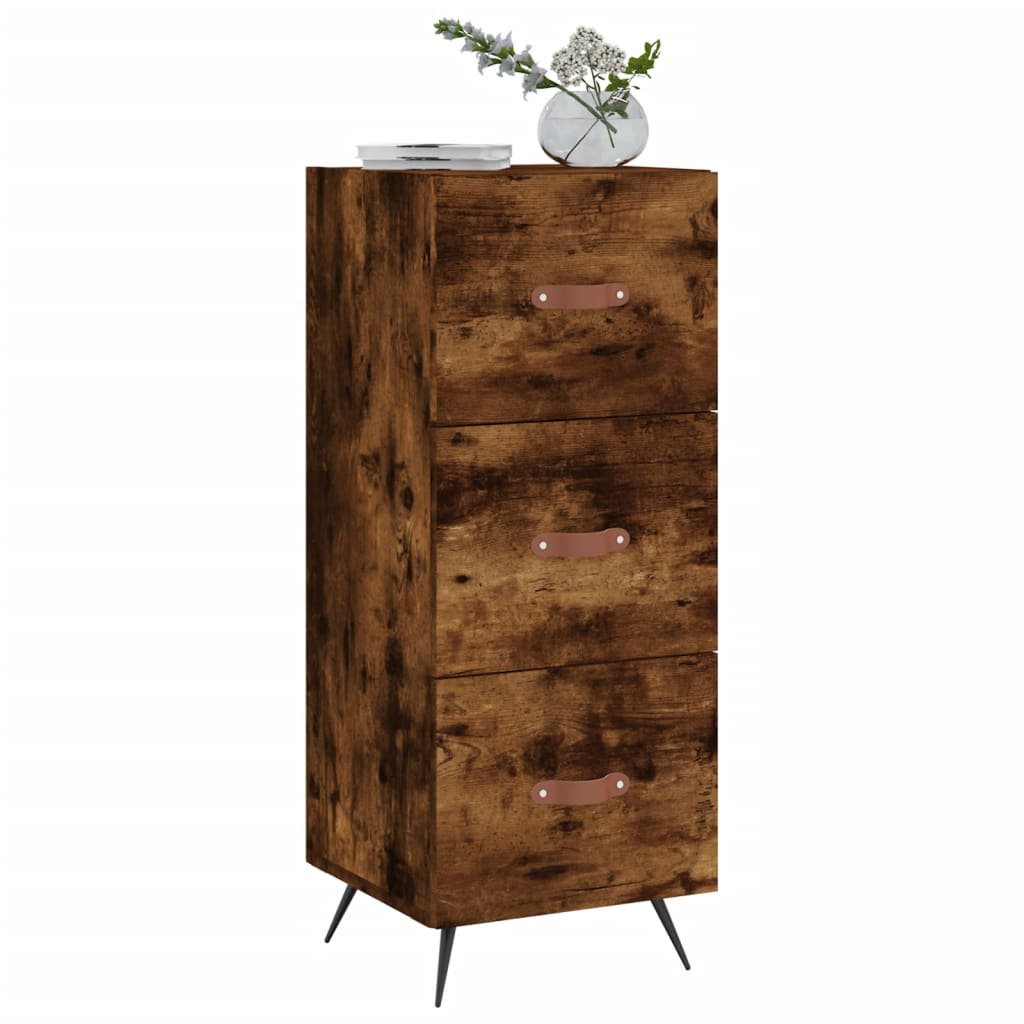 Komoda boja dimljenog hrasta 34,5x34x90 cm konstruirano drvo