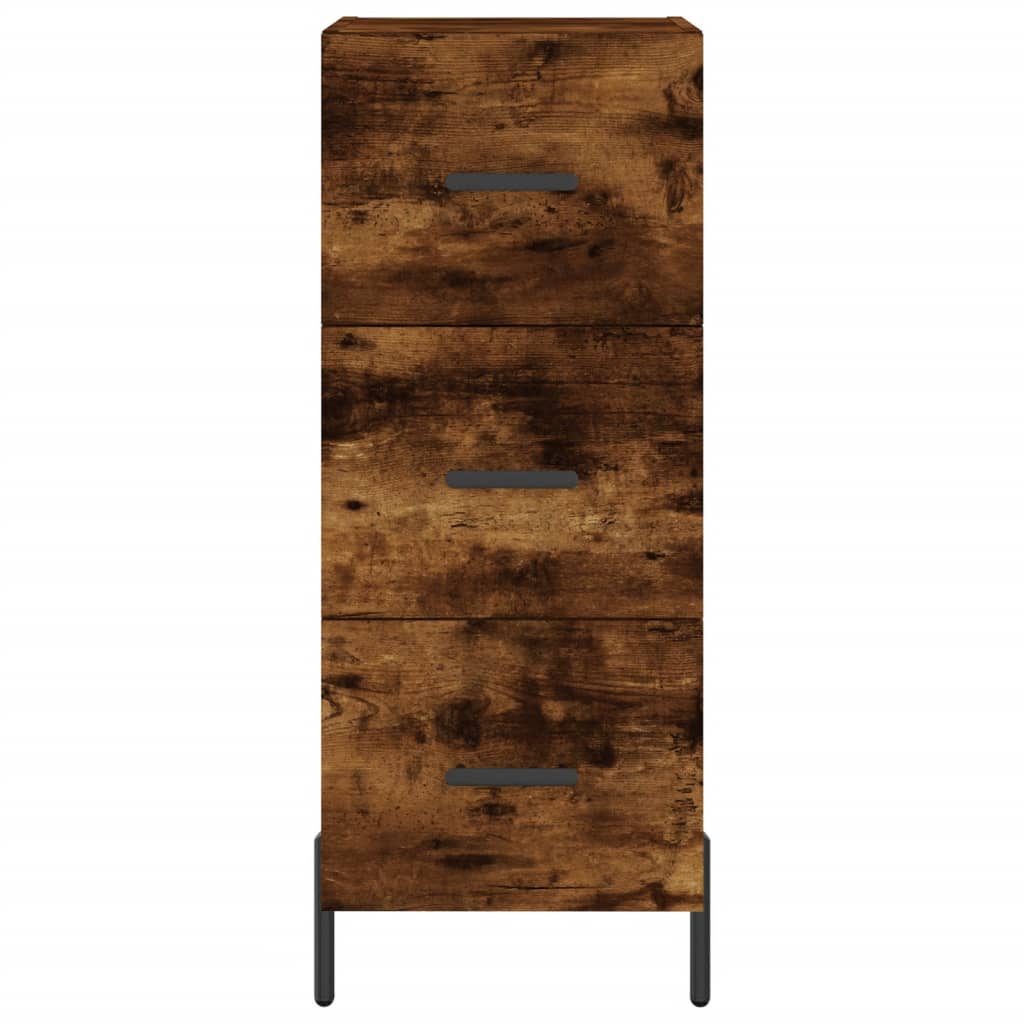 Komoda boja dimljenog hrasta 34,5x34x90 cm konstruirano drvo