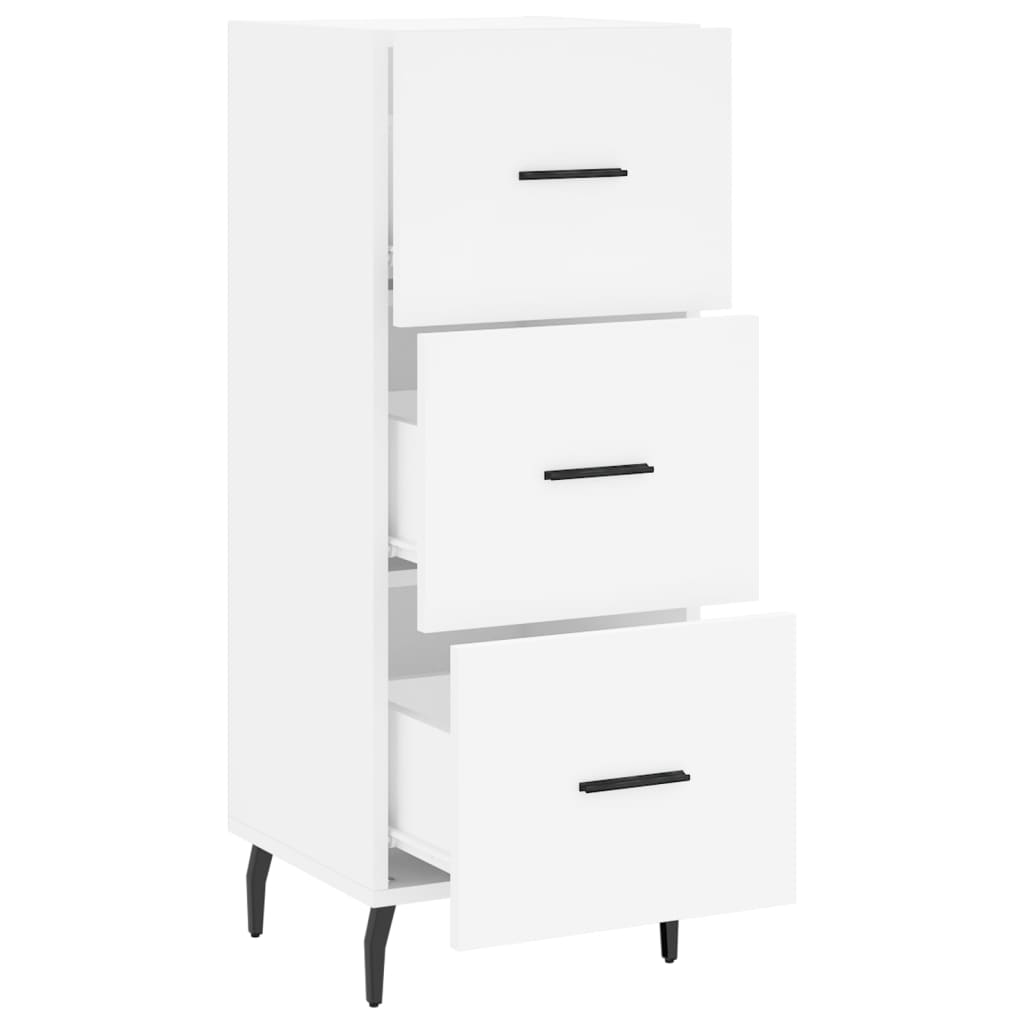 Komoda bijela 34,5 x 34 x 90 cm od konstruiranog drva