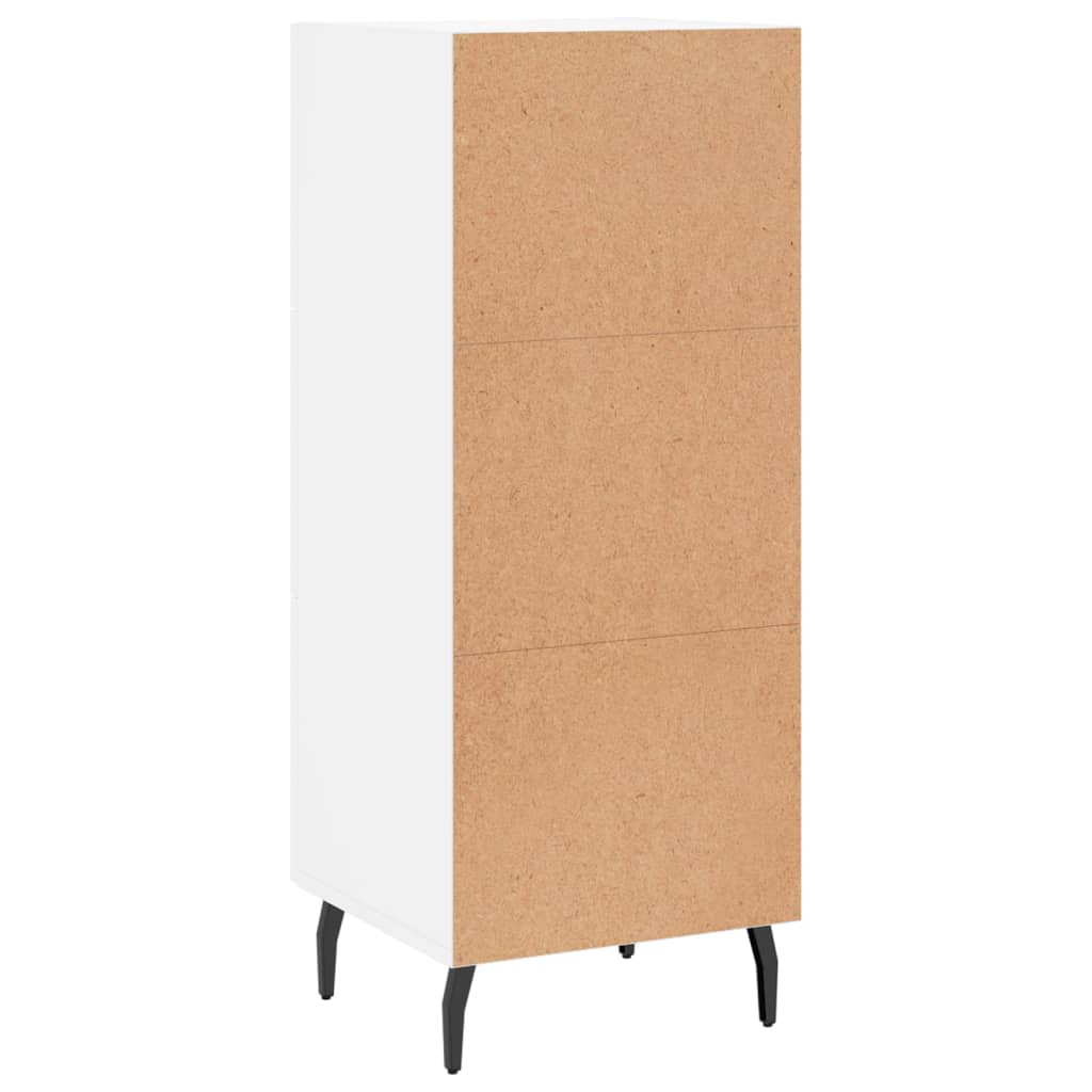 Komoda bijela 34,5 x 34 x 90 cm od konstruiranog drva