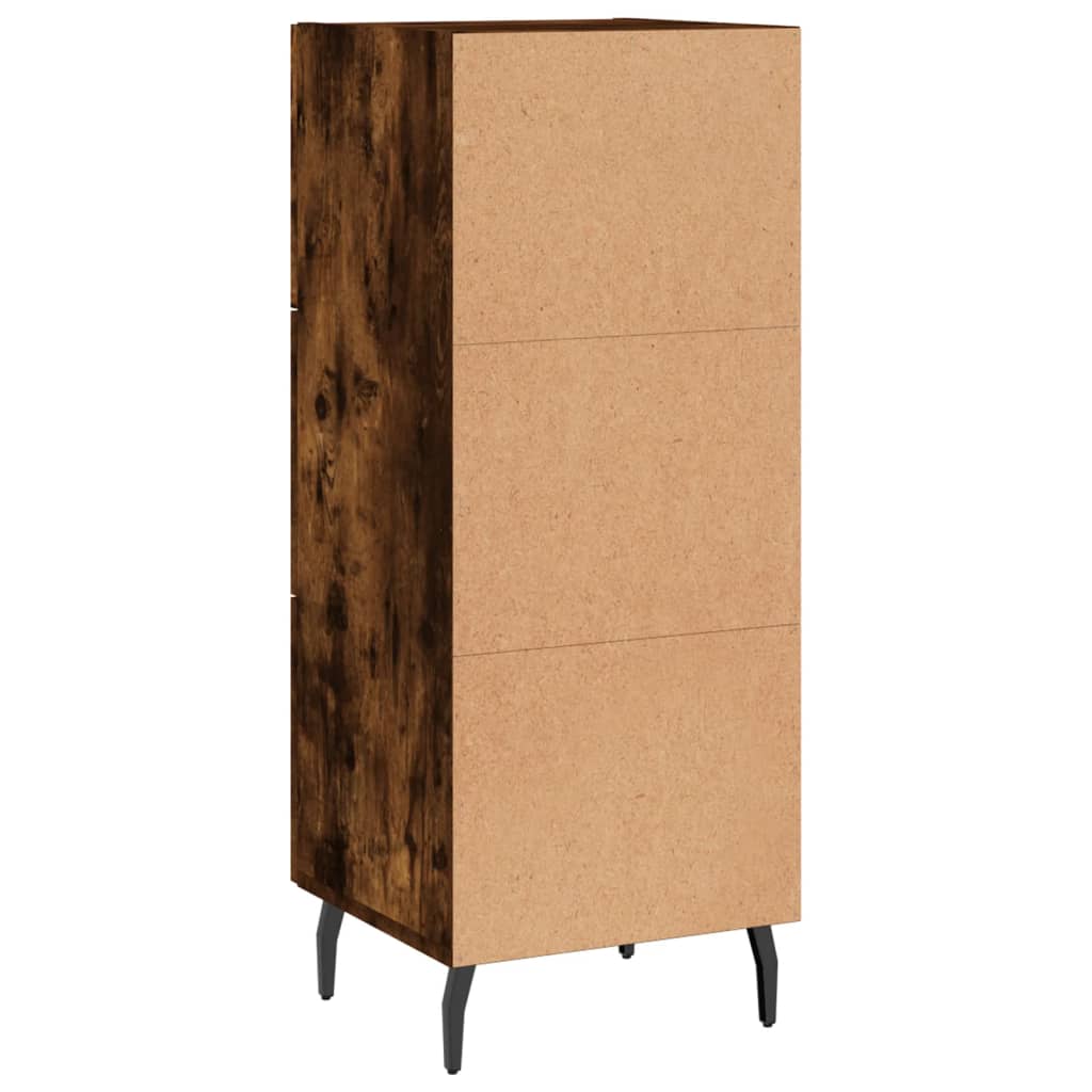 Komoda boja dimljenog hrasta 34,5x34x90 cm konstruirano drvo