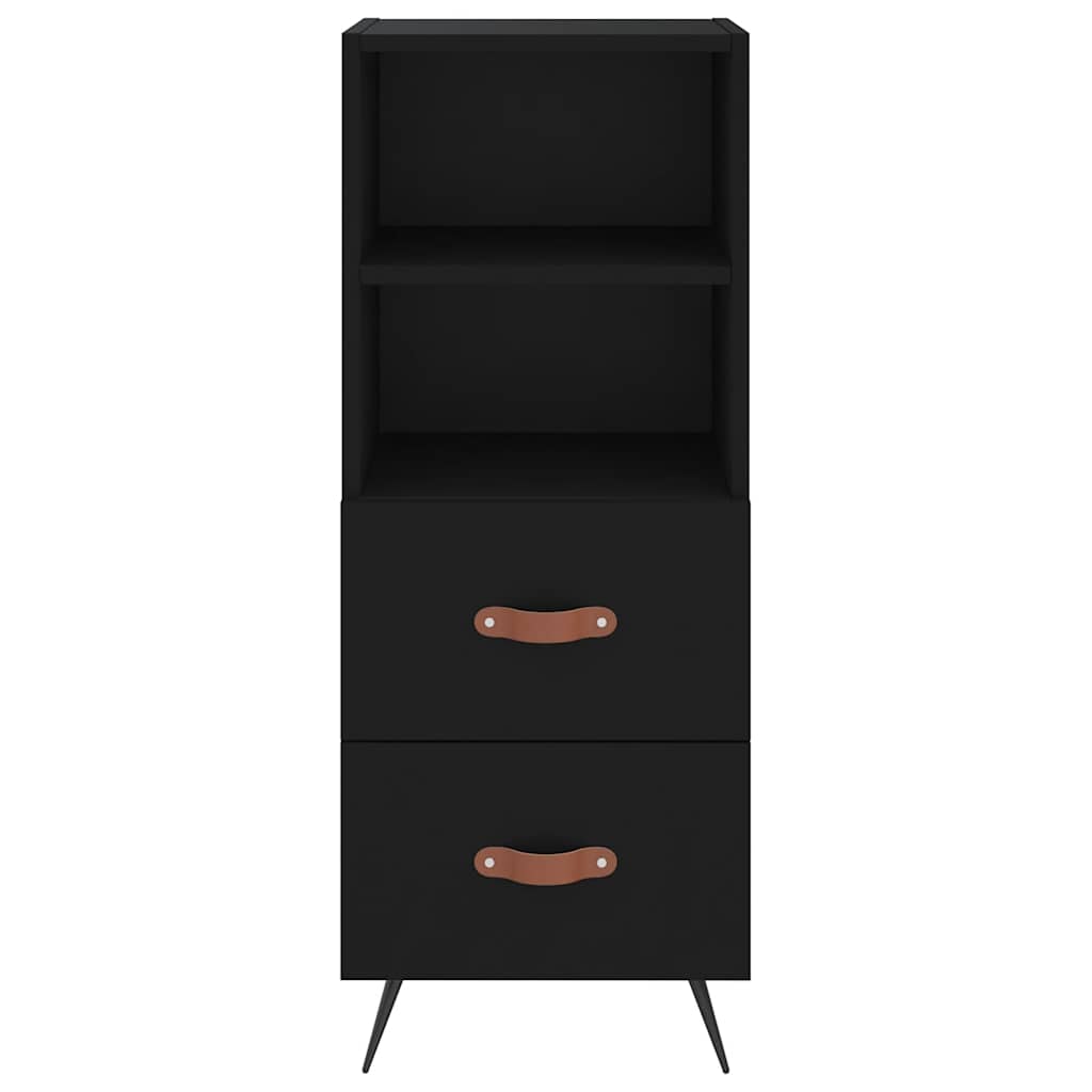 Komoda crna 34,5 x 34 x 90 cm od konstruiranog drva