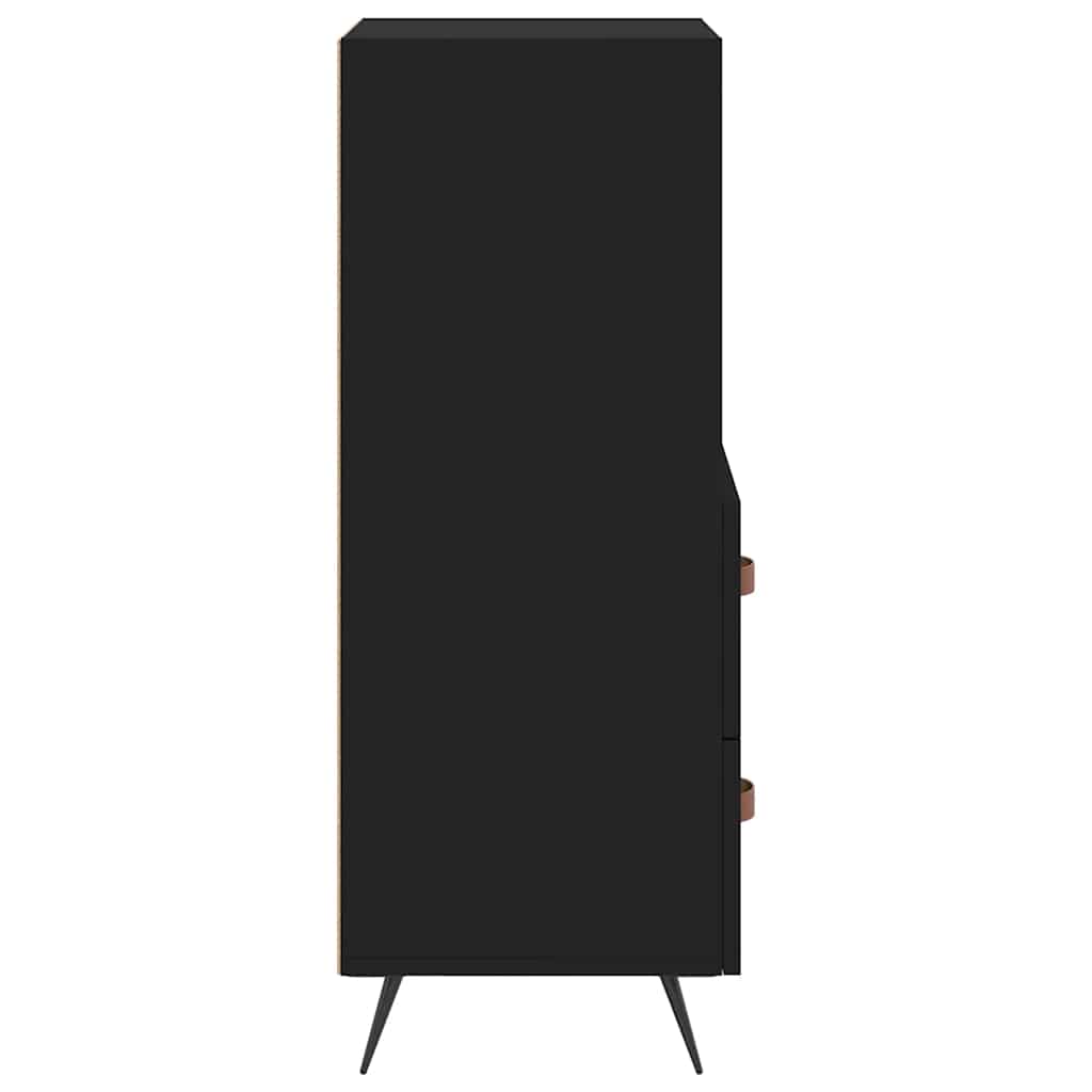 Komoda crna 34,5 x 34 x 90 cm od konstruiranog drva