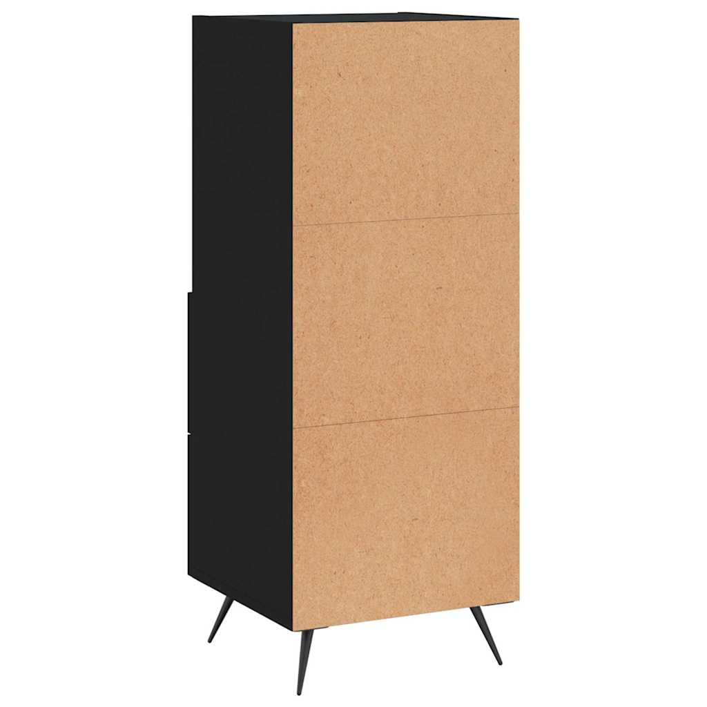 Komoda crna 34,5 x 34 x 90 cm od konstruiranog drva
