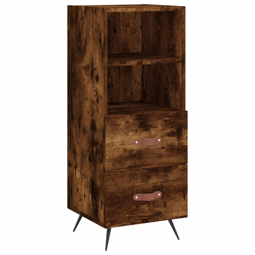Komoda boja dimljenog hrasta 34,5x34x90 cm konstruirano drvo
