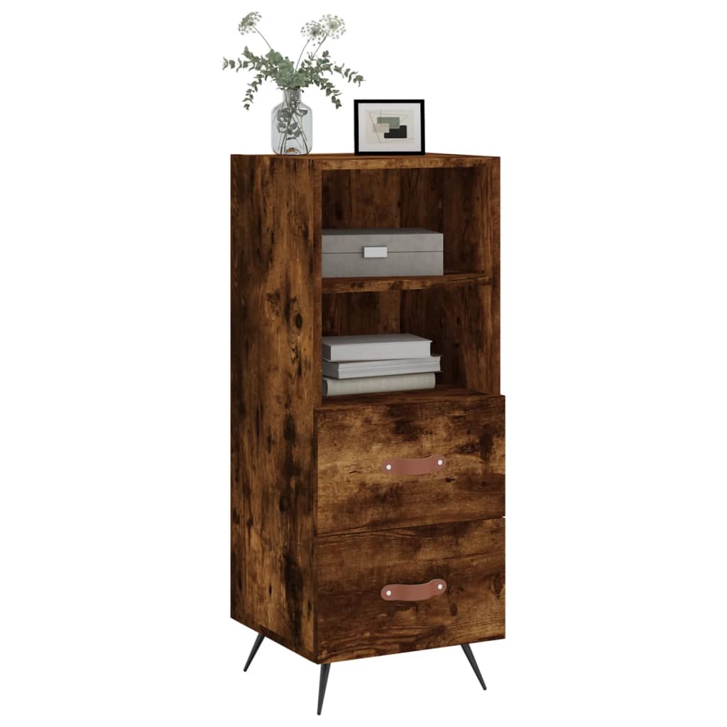 Komoda boja dimljenog hrasta 34,5x34x90 cm konstruirano drvo