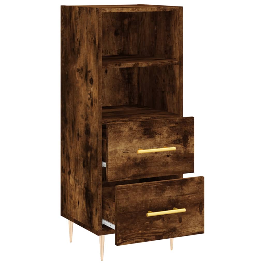 Komoda boja dimljenog hrasta 34,5x34x90 cm konstruirano drvo