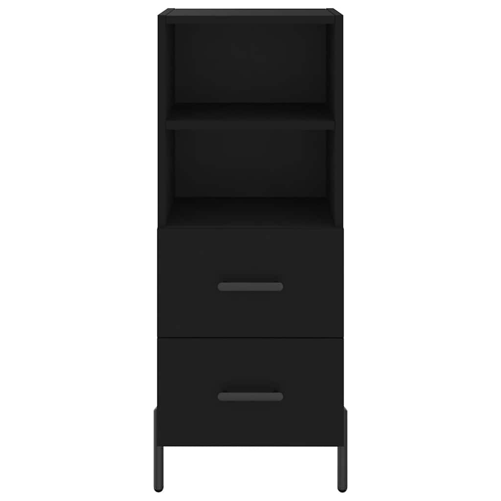Komoda crna 34,5 x 34 x 90 cm od konstruiranog drva