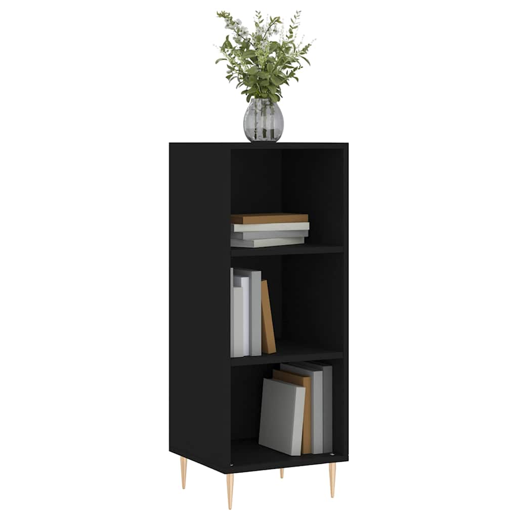 Komoda crna 34,5 x 32,5 x 90 cm od konstruiranog drva