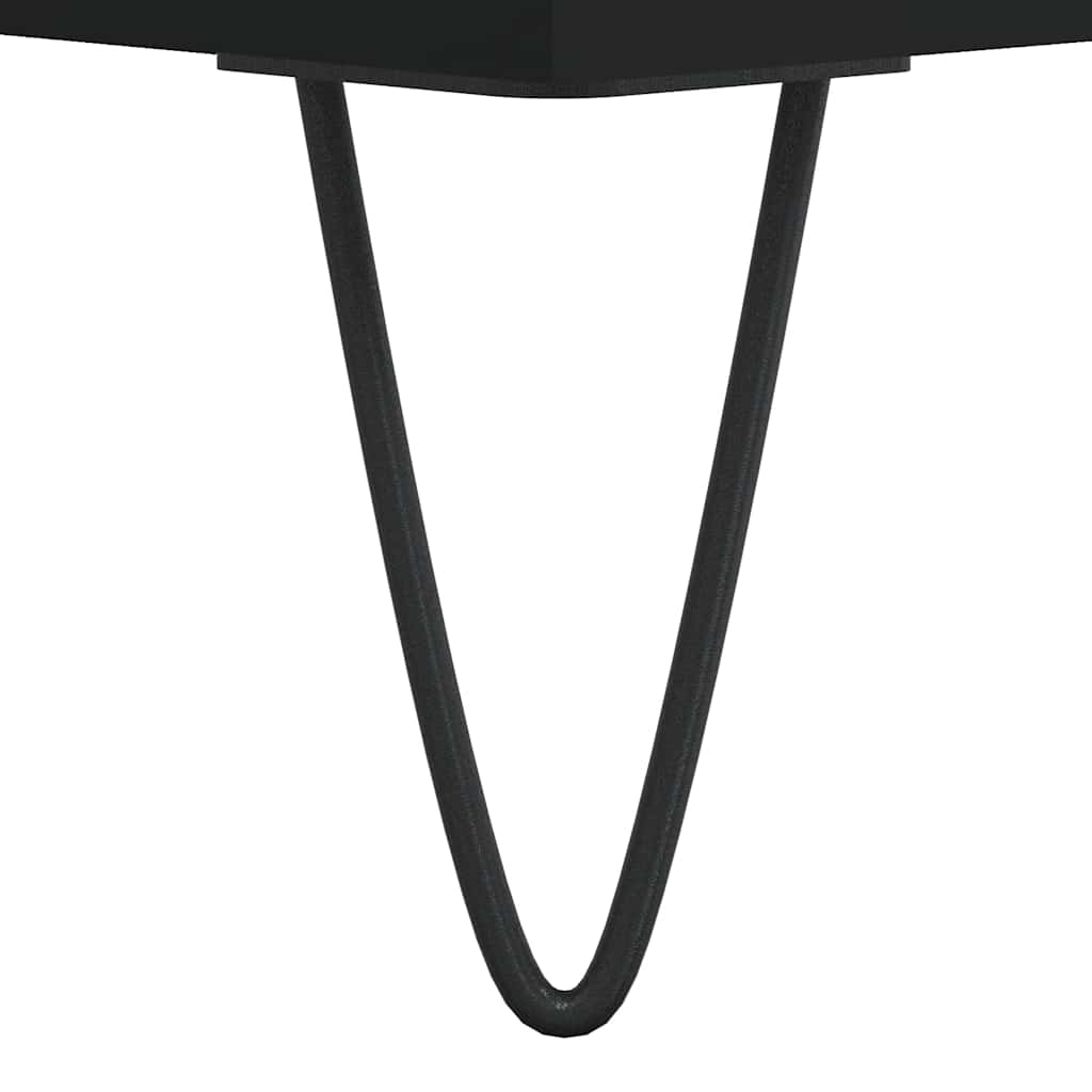 Komoda crna 34,5 x 32,5 x 90 cm od konstruiranog drva