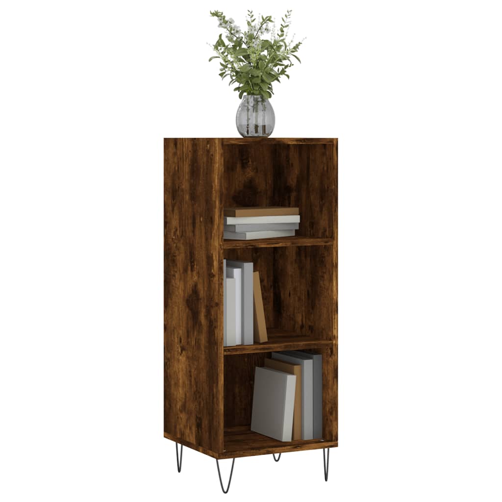 Komoda boja dimljenog hrasta 34,5x32,5x90 cm konstruirano drvo