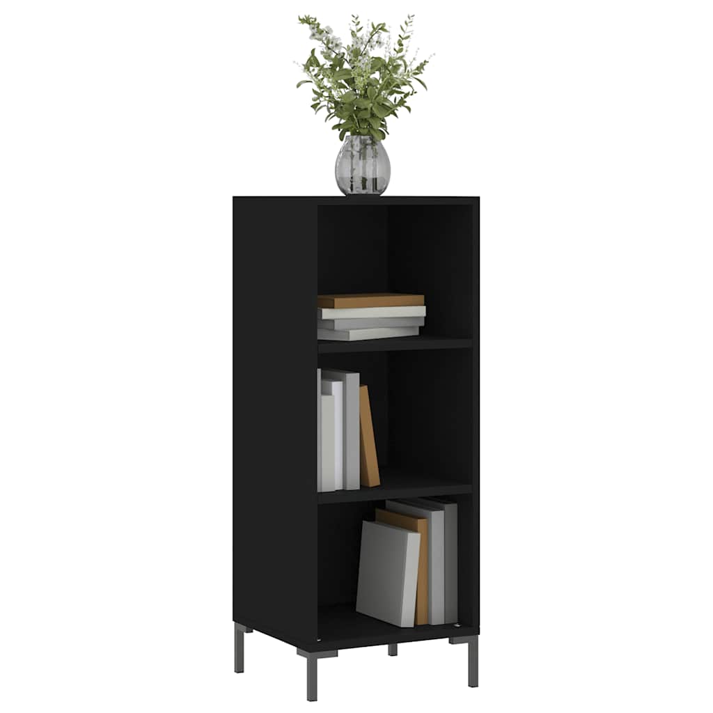 Komoda crna 34,5 x 32,5 x 90 cm od konstruiranog drva