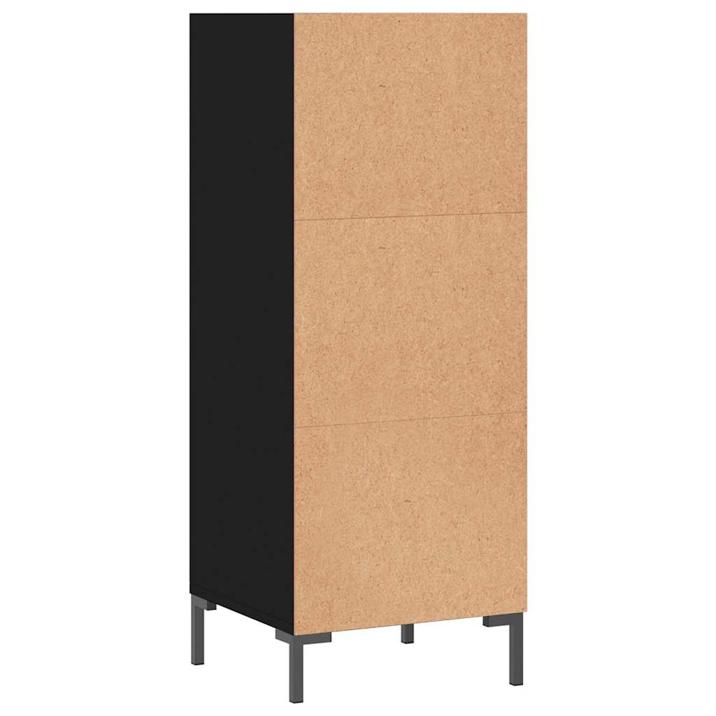 Komoda crna 34,5 x 32,5 x 90 cm od konstruiranog drva