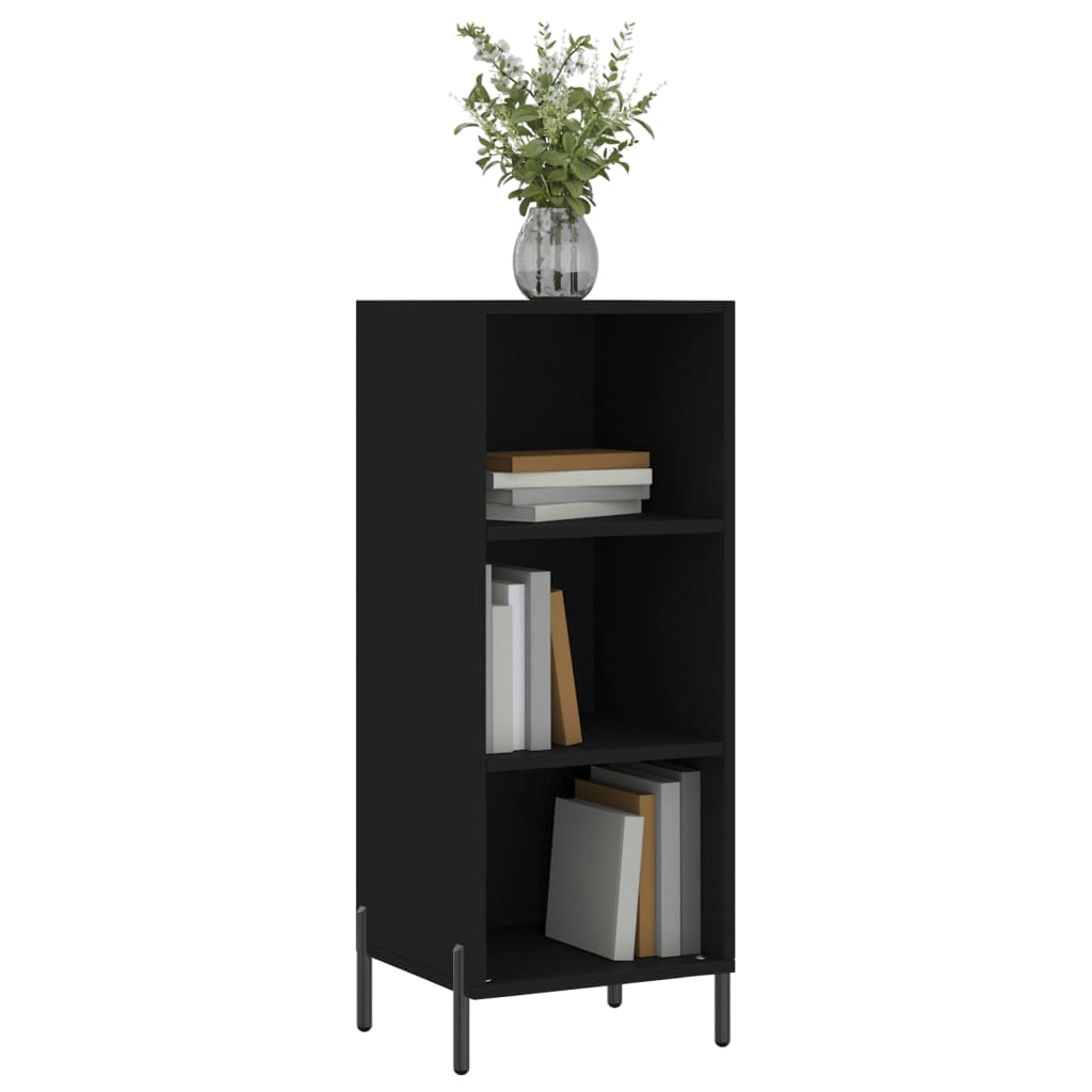 Komoda crna 34,5 x 32,5 x 90 cm od konstruiranog drva