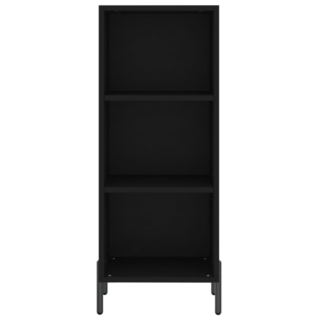 Komoda crna 34,5 x 32,5 x 90 cm od konstruiranog drva
