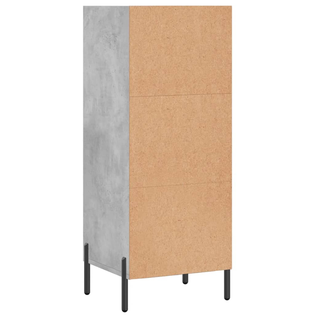 Komoda siva boja betona 34,5x32,5x90 cm od konstruiranog drva