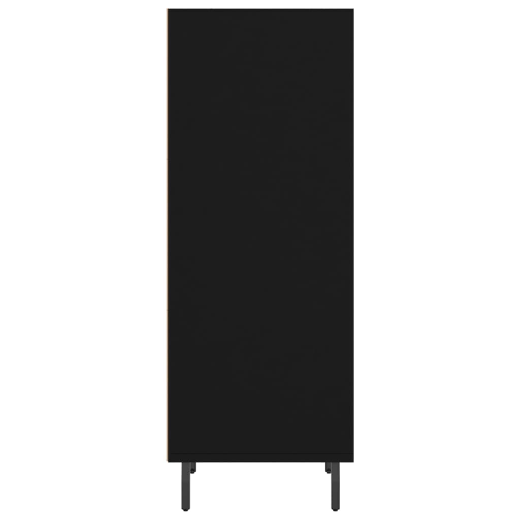 Komoda crna 34,5 x 32,5 x 90 cm od konstruiranog drva