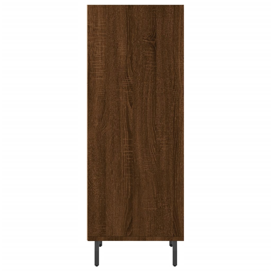 Komoda boja smeđeg hrasta 34,5x32,5x90 cm od konstruiranog drva
