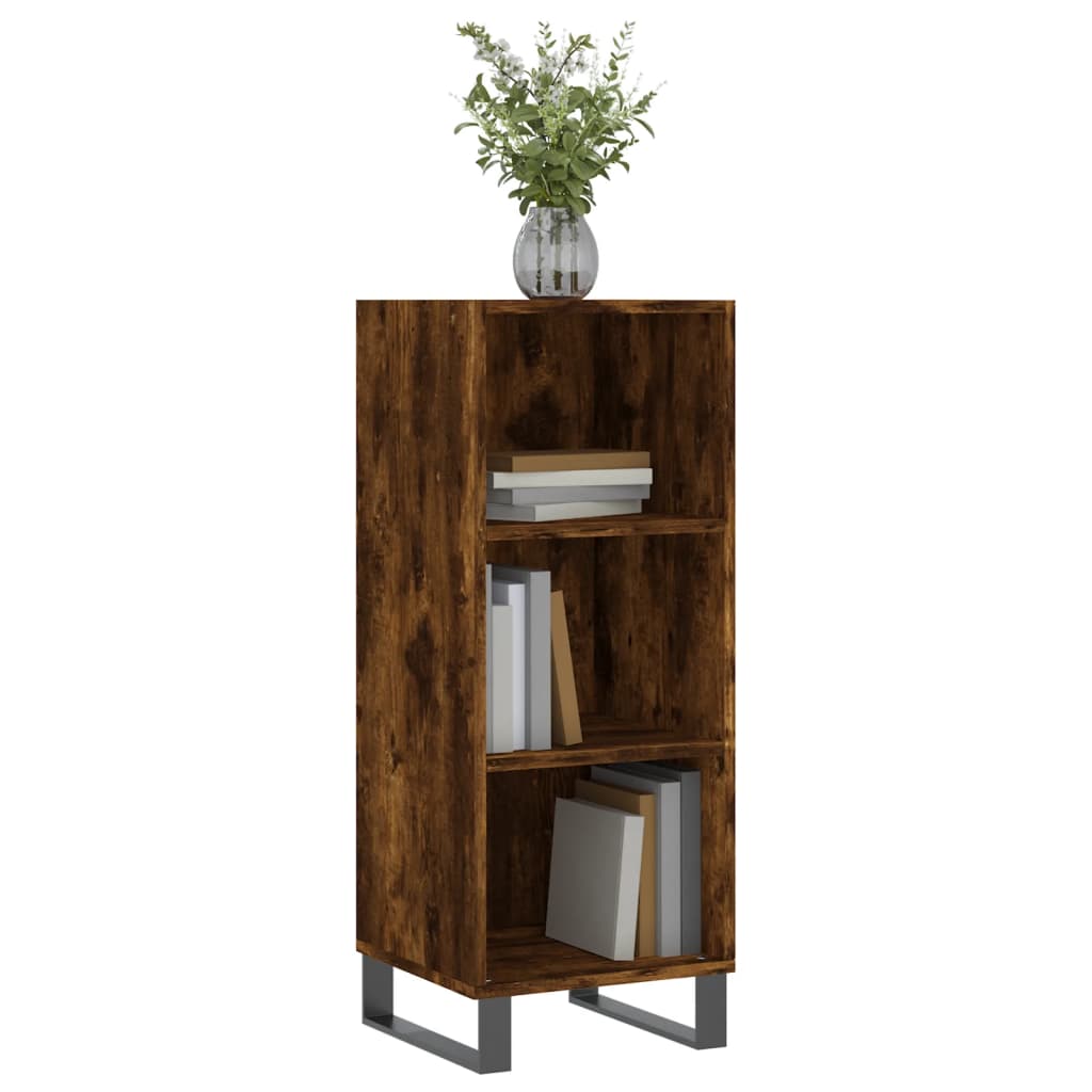 Komoda boja dimljenog hrasta 34,5x32,5x90 cm konstruirano drvo