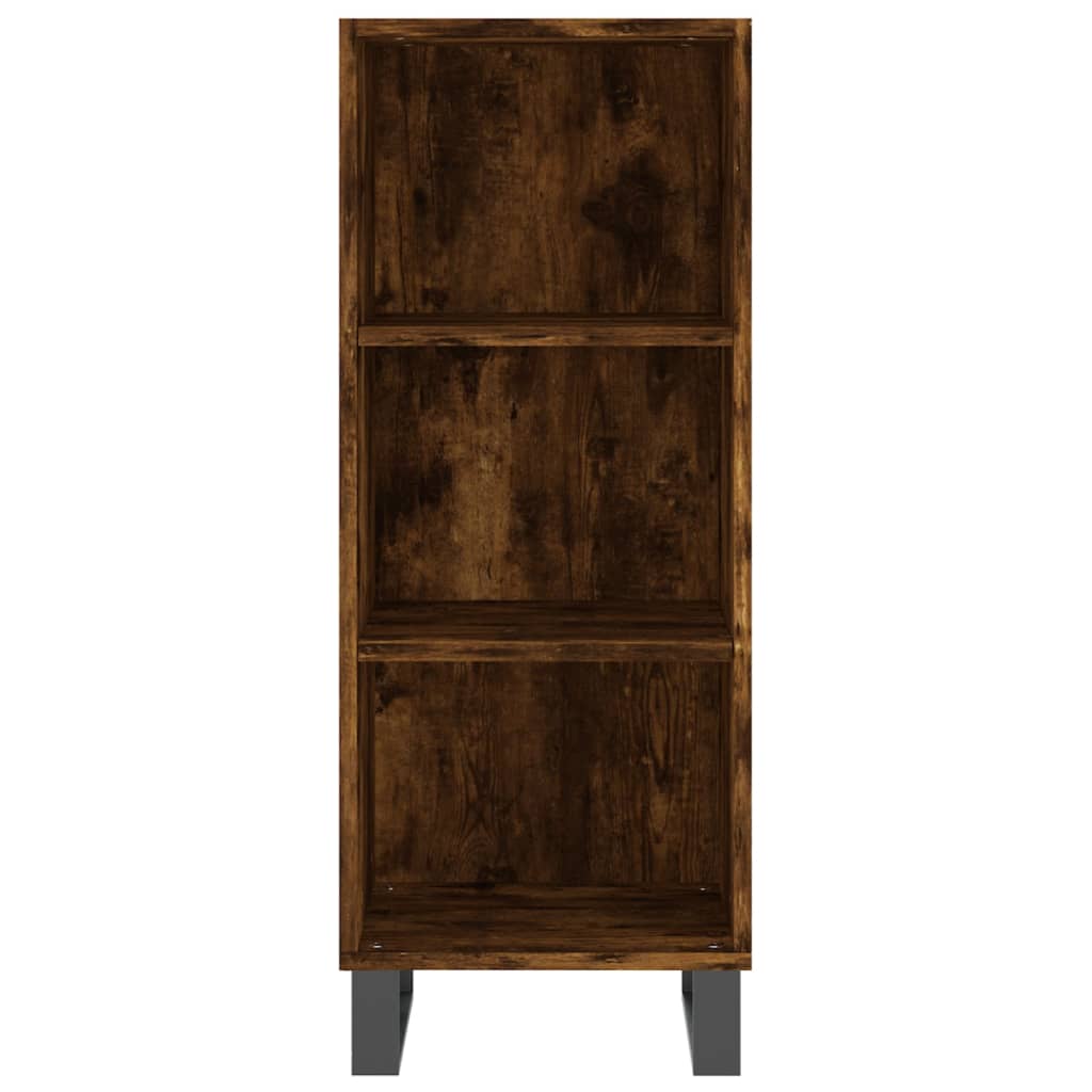 Komoda boja dimljenog hrasta 34,5x32,5x90 cm konstruirano drvo