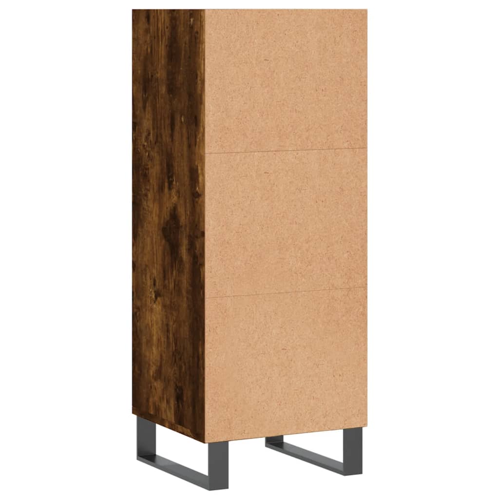 Komoda boja dimljenog hrasta 34,5x32,5x90 cm konstruirano drvo