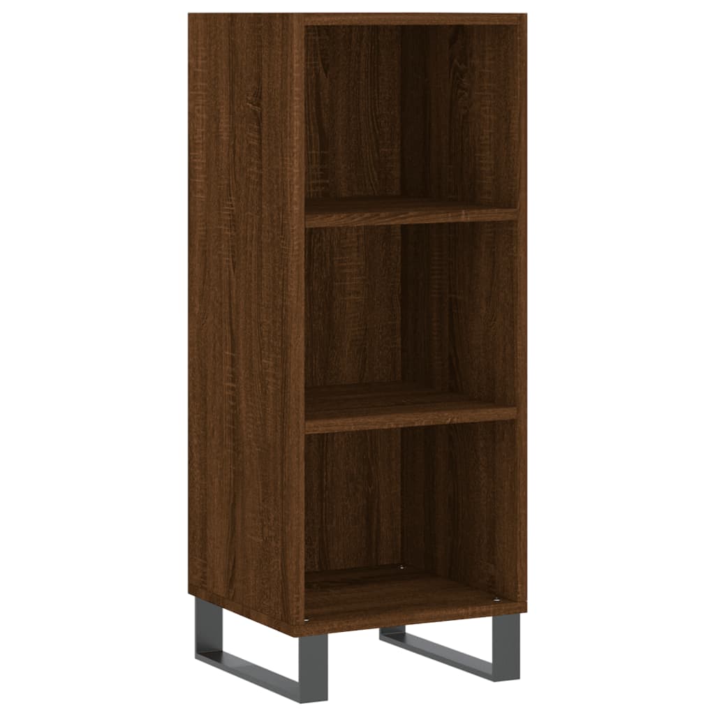 Komoda boja smeđeg hrasta 34,5x32,5x90 cm od konstruiranog drva