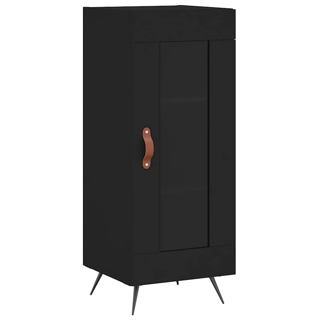 Komoda crna 34,5 x 34 x 90 cm od konstruiranog drva
