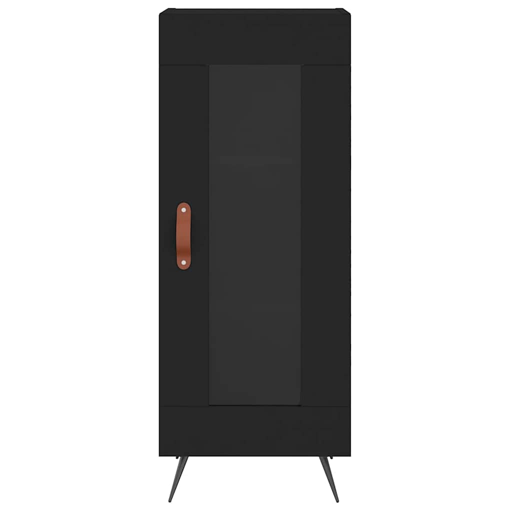 Komoda crna 34,5 x 34 x 90 cm od konstruiranog drva