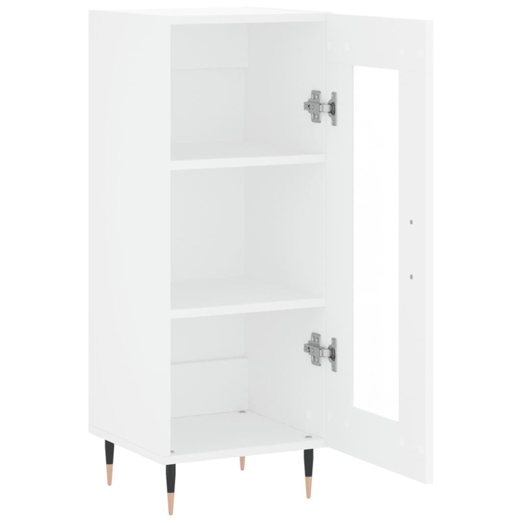 Komoda bijela 34,5 x 34 x 90 cm od konstruiranog drva