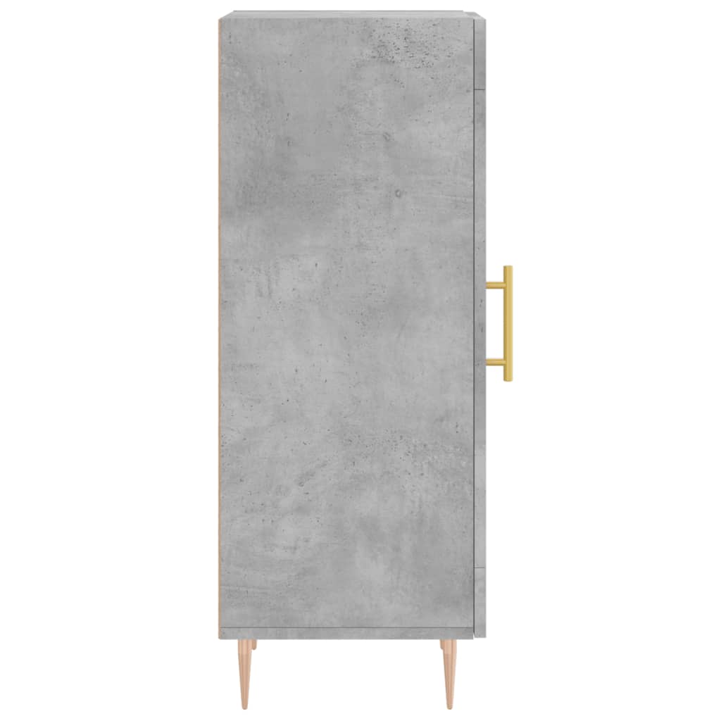 Komoda siva boja betona 34,5x34x90 cm od konstruiranog drva
