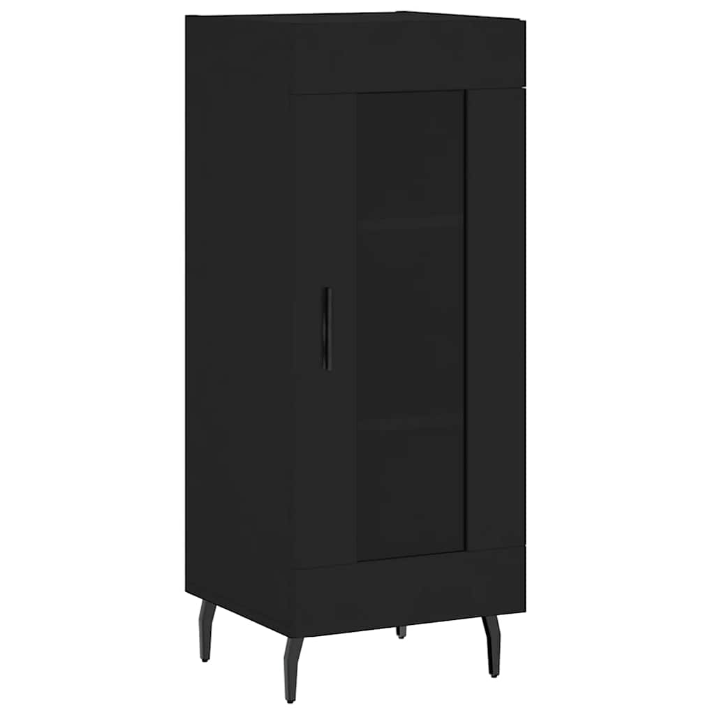 Komoda crna 34,5 x 34 x 90 cm od konstruiranog drva