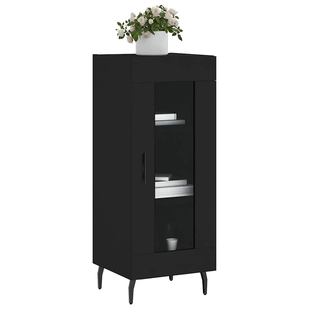 Komoda crna 34,5 x 34 x 90 cm od konstruiranog drva