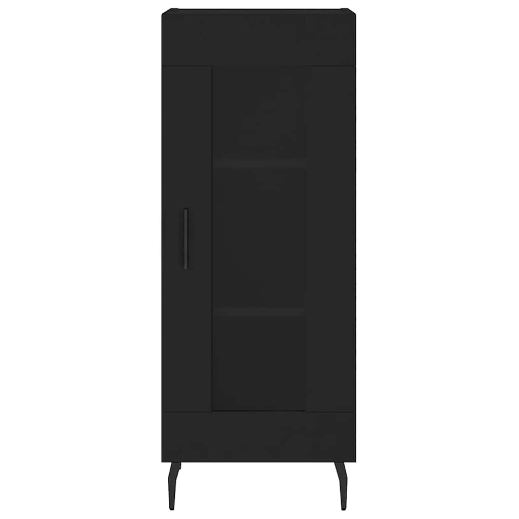 Komoda crna 34,5 x 34 x 90 cm od konstruiranog drva