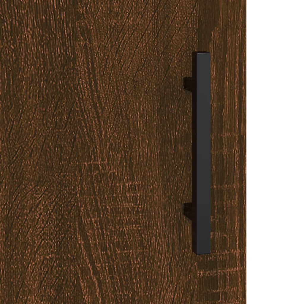 Komoda boja smeđeg hrasta 34,5 x 34 x 90 cm konstruirano drvo