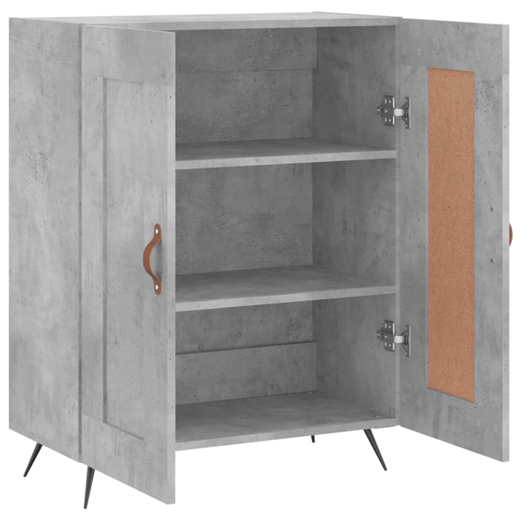 Komoda siva boja betona 69,5x34x90 cm od konstruiranog drva